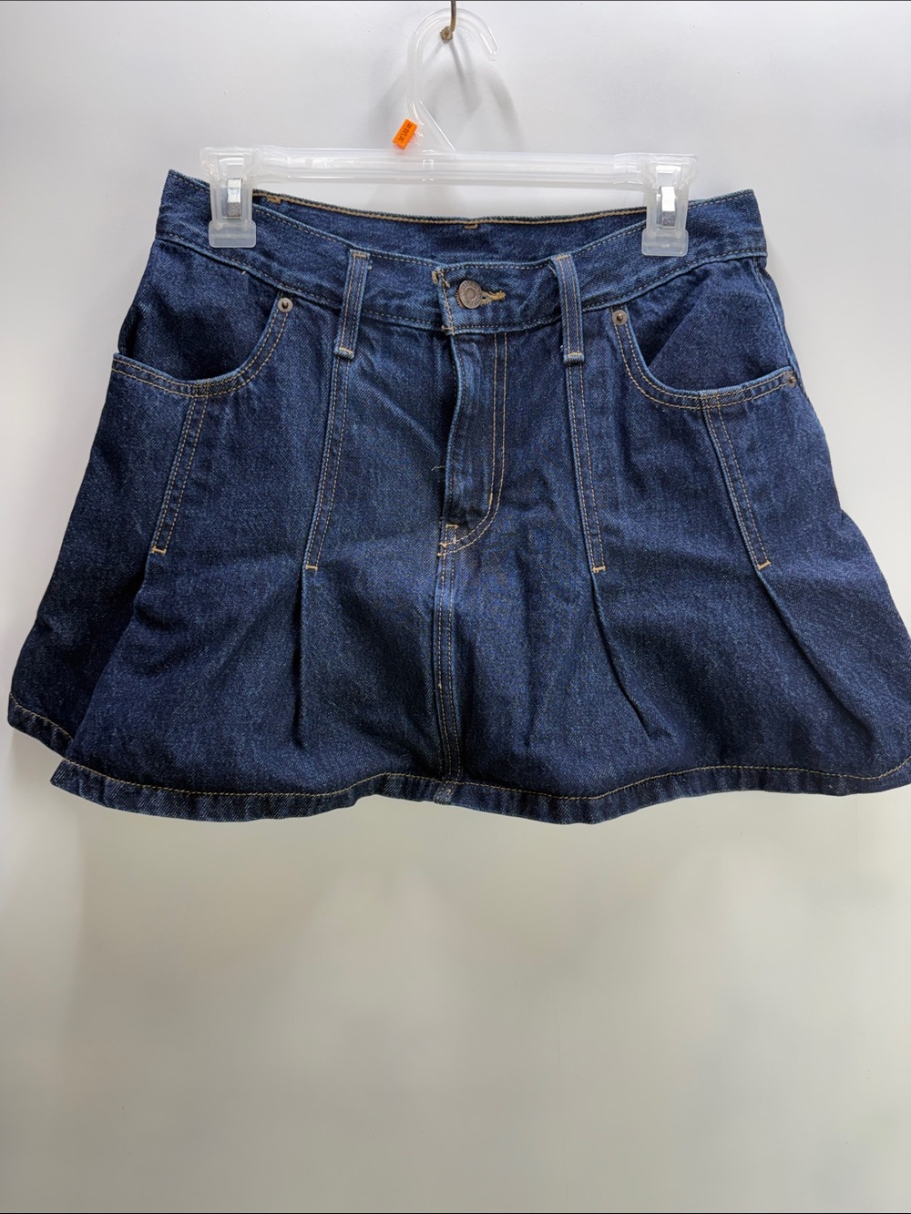 Levi's Dark Indigo Denim Mini Skirt Size 28
